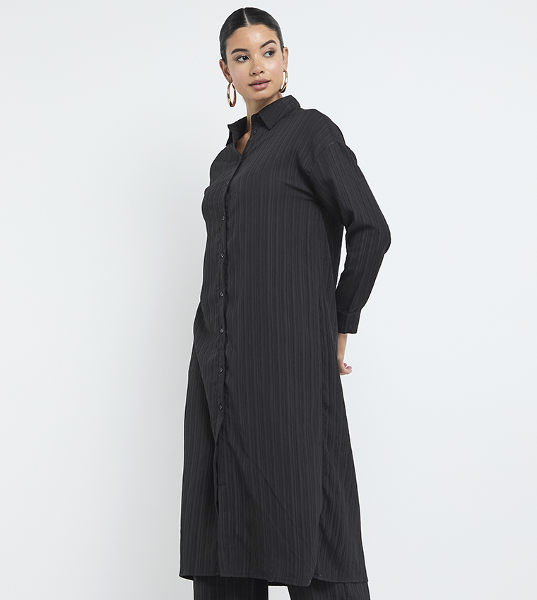 Textured Long Sleeves Co-Ord Set
