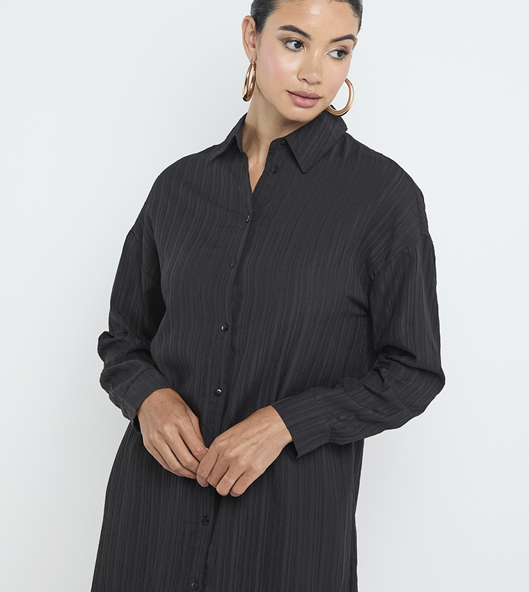 Textured Long Sleeves Co-Ord Set