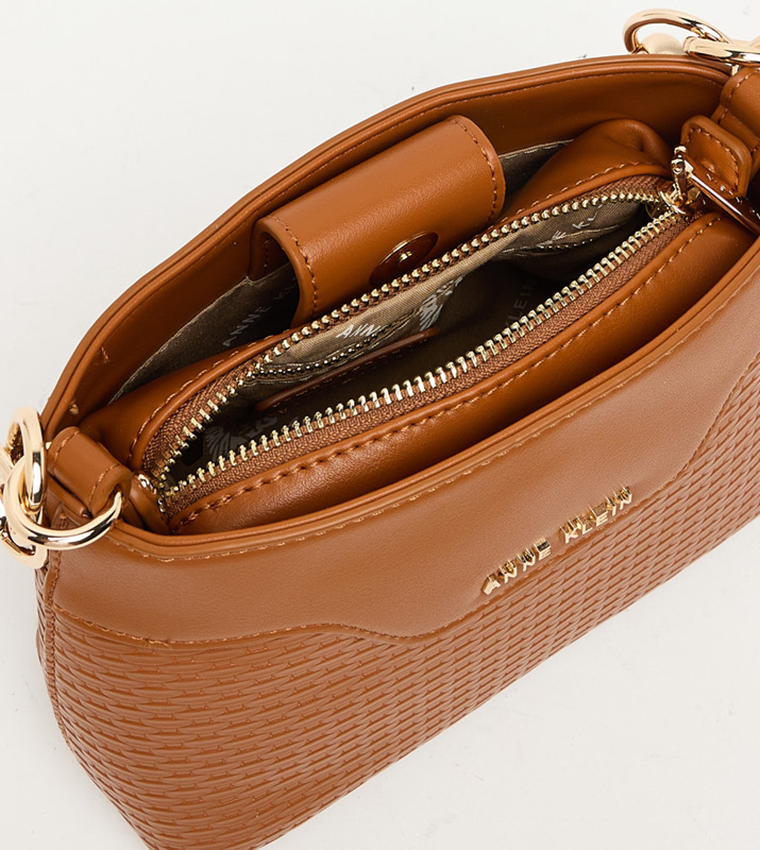 Textured PU Shoulder Bag