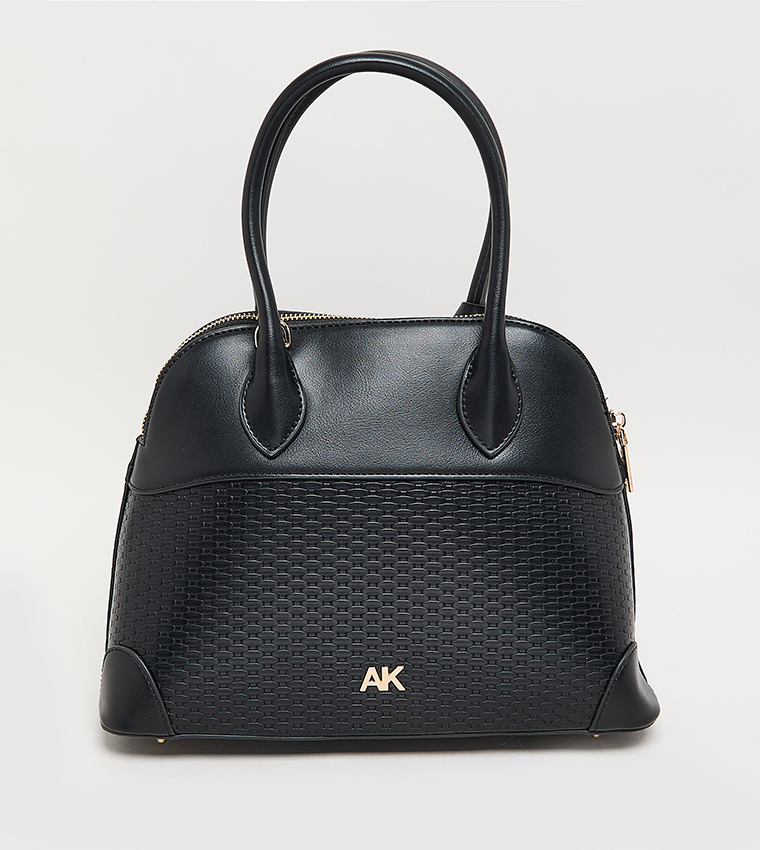Textured PU Satchel Bag