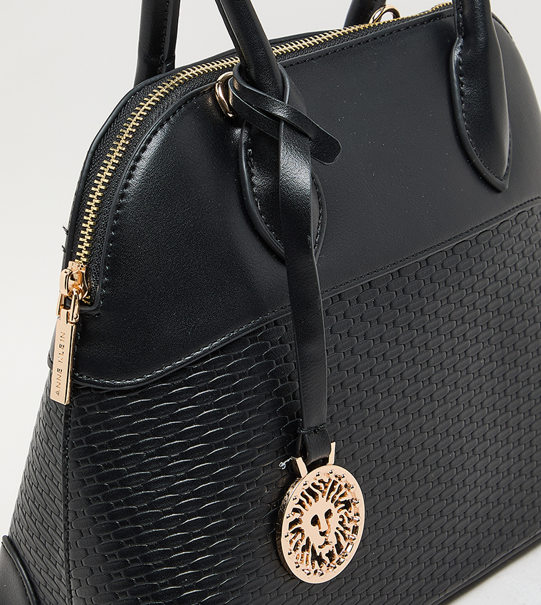 Textured PU Satchel Bag