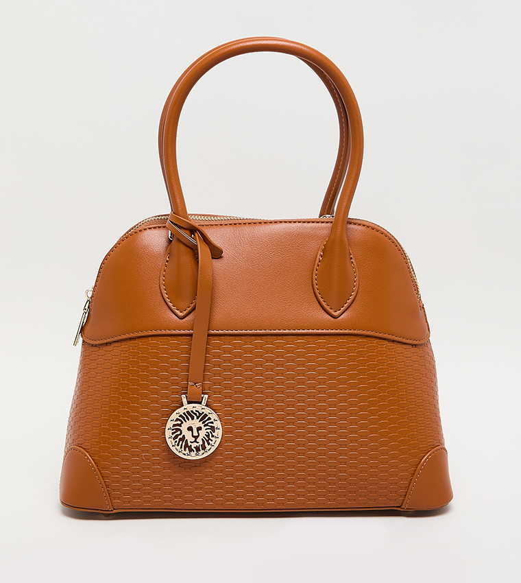 Textured PU Satchel Bag