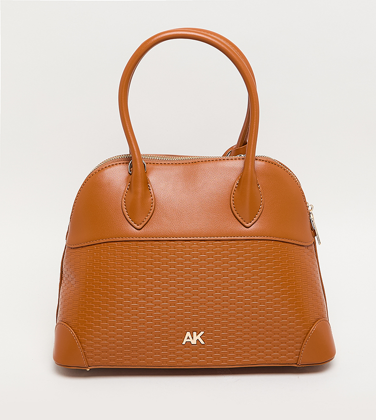 Textured PU Satchel Bag