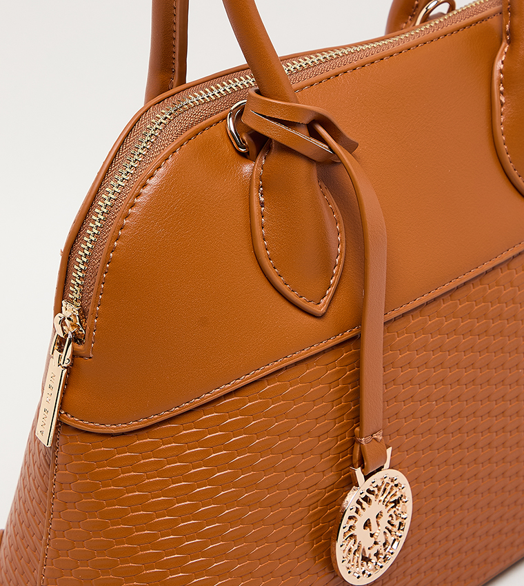Textured PU Satchel Bag