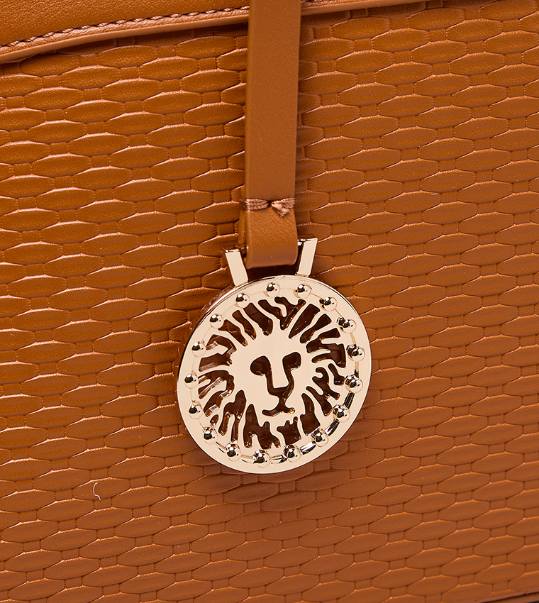 Textured PU Satchel Bag