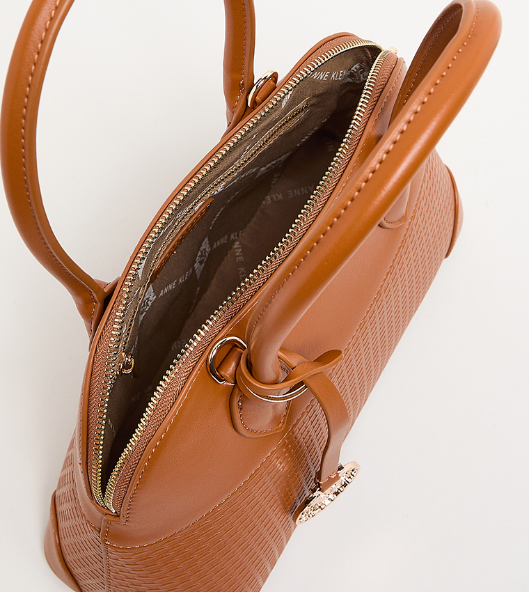 Textured PU Satchel Bag