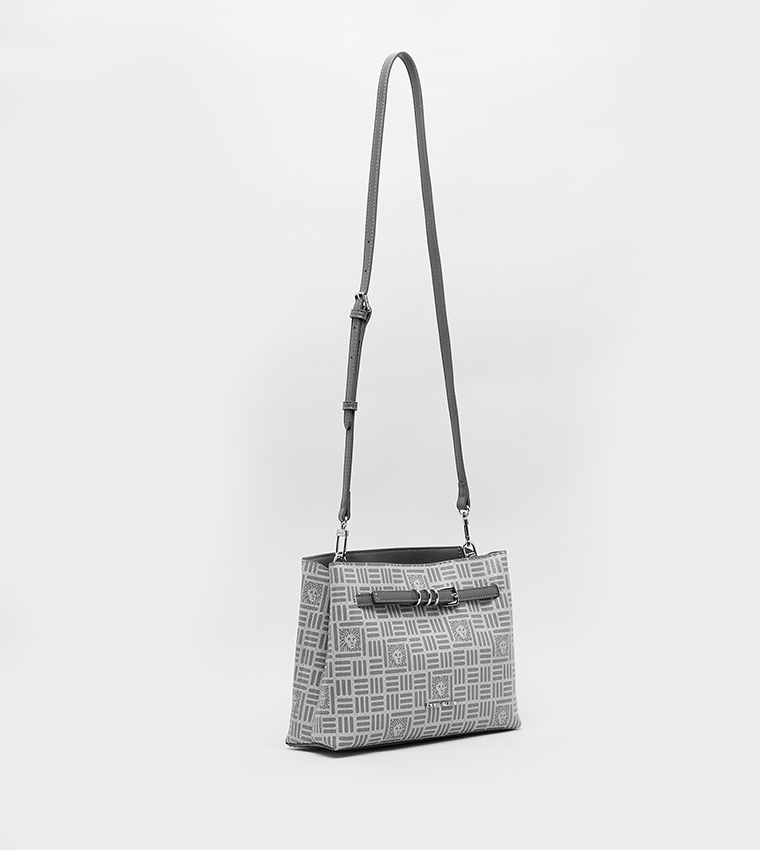 آن كلاين  كروس  - رمادي Cross Body Bags