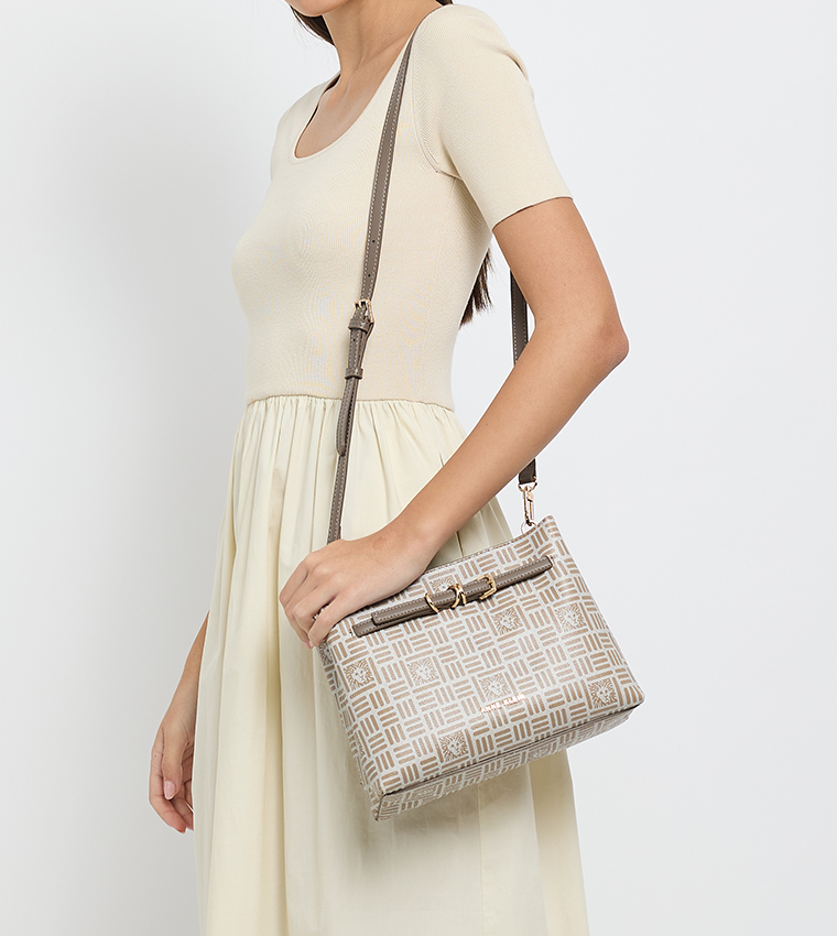 آن كلاين  كروس  - رمادي Cross Body Bags