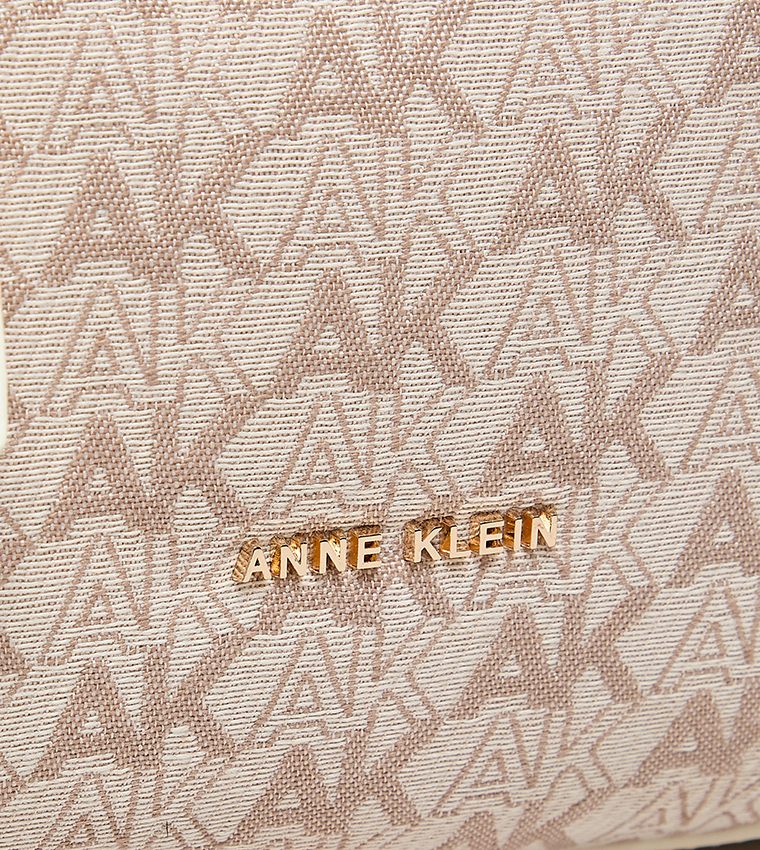 Monogram Patterned PU Tote Bag