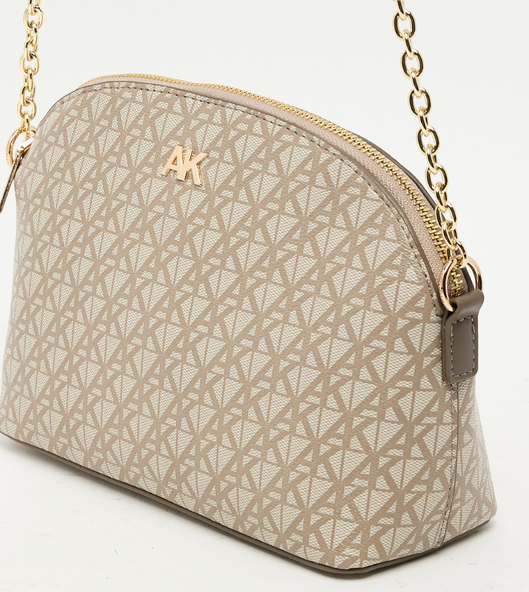 Patterned PU Crossbody Bag