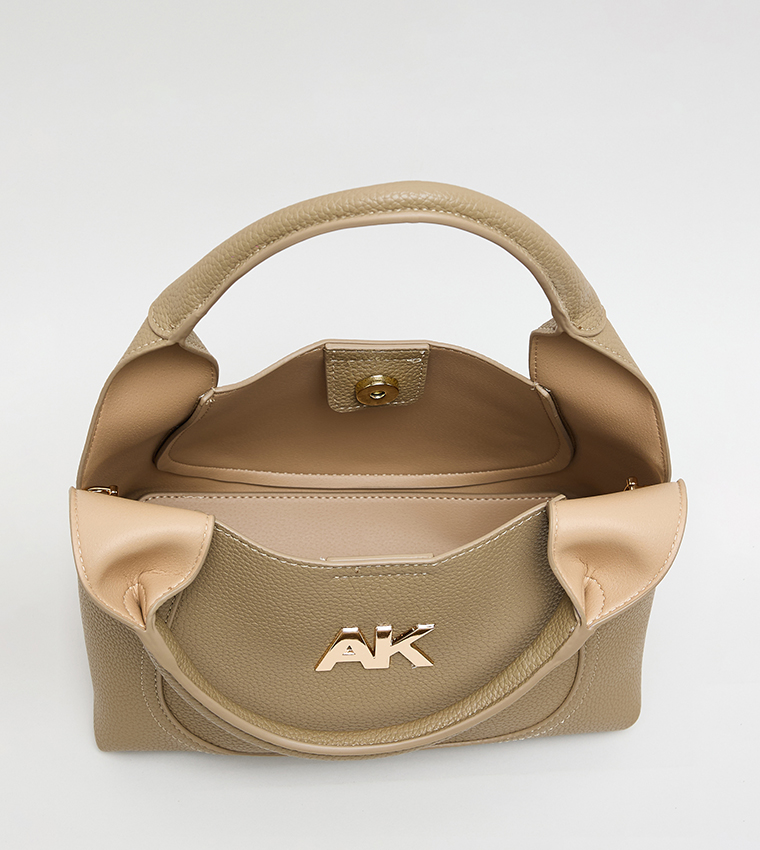 طقم شنط هوبو جلد صناعي بنقشة مونوغرام