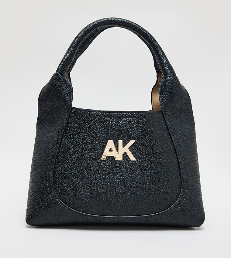 طقم شنط هوبو جلد صناعي بنقشة مونوغرام