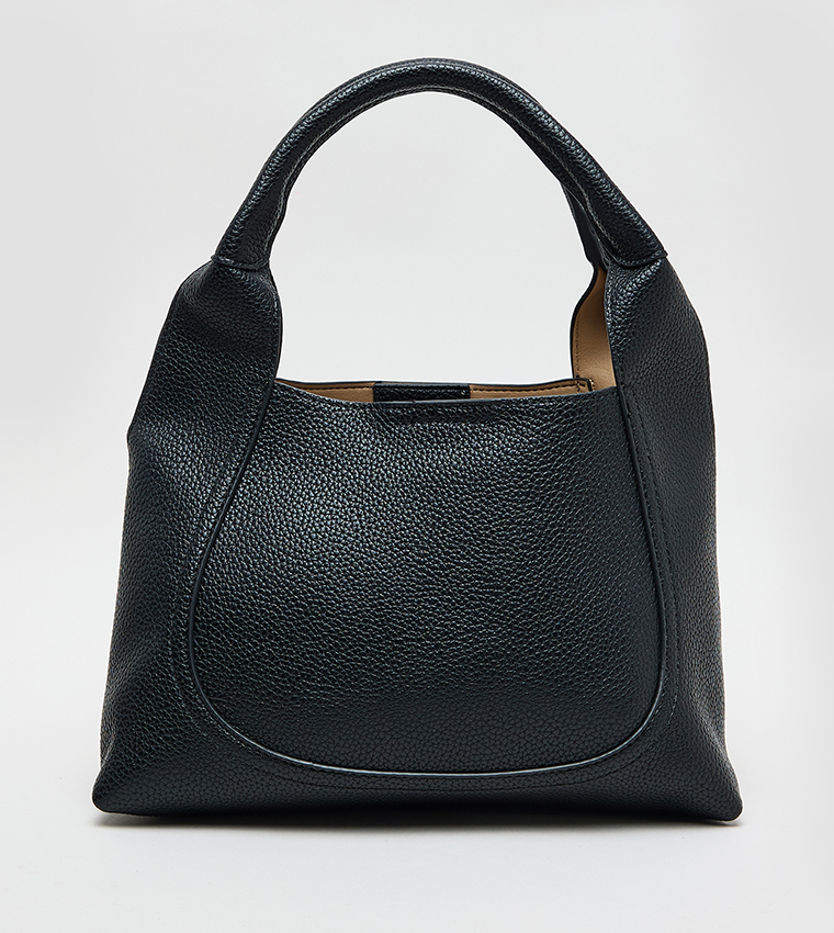 طقم شنط هوبو جلد صناعي بنقشة مونوغرام