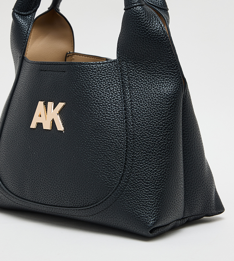 طقم شنط هوبو جلد صناعي بنقشة مونوغرام