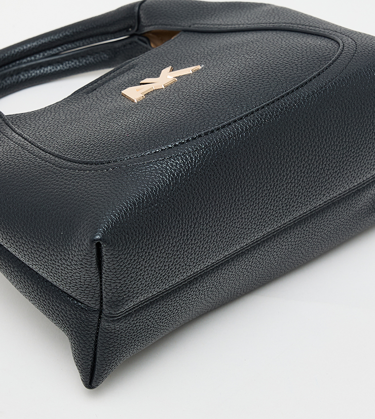 طقم شنط هوبو جلد صناعي بنقشة مونوغرام