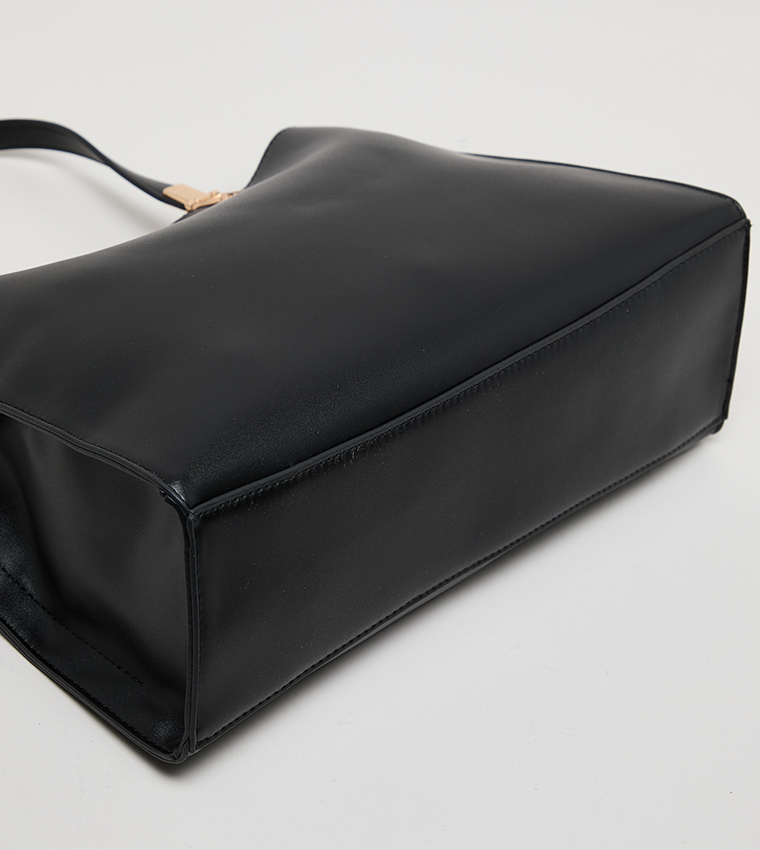 Textured PU Tote Bag