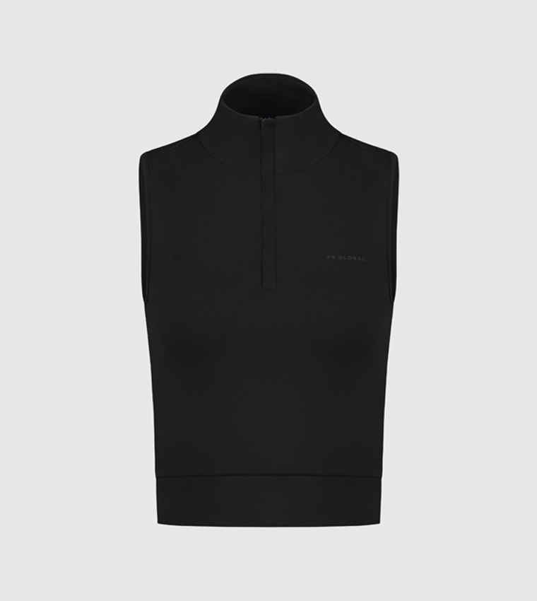 Half Zip Sleeveless Active Top