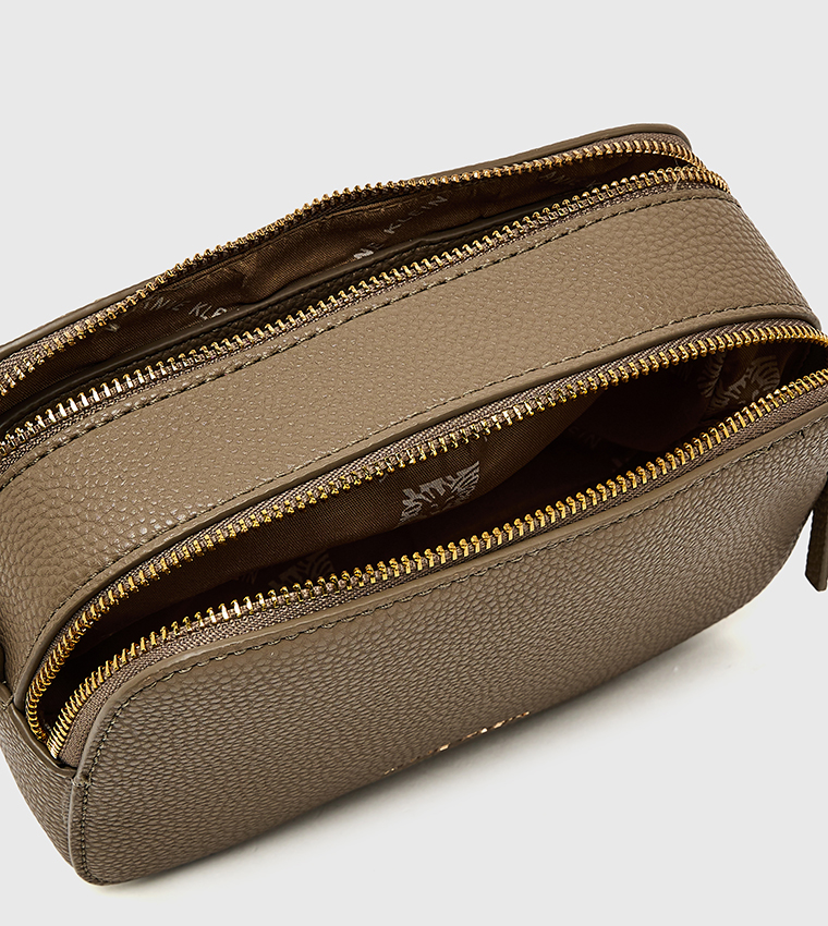 Textured Zippered Camera Bag