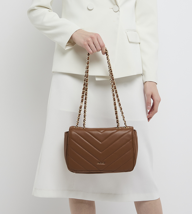 Logo Detail Puffer Convertible Crossbody Bag
