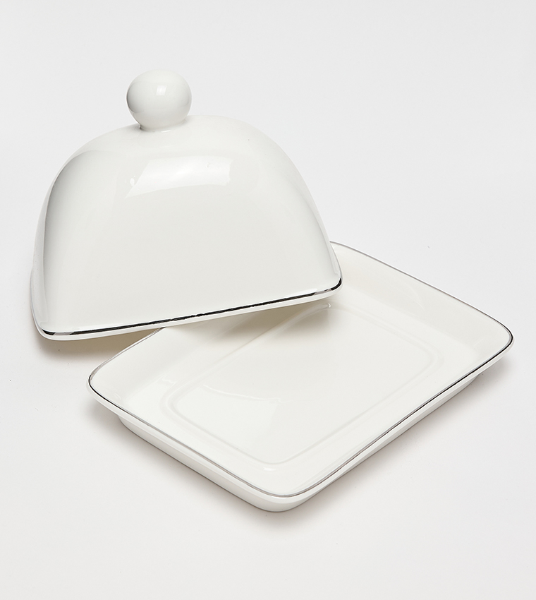 Butter Dish with Rim, 18x12 cm