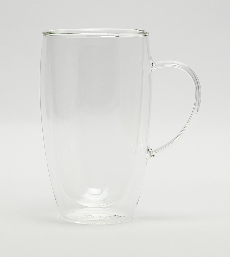 2 Piece Double Wall Latte Mug, 450ml