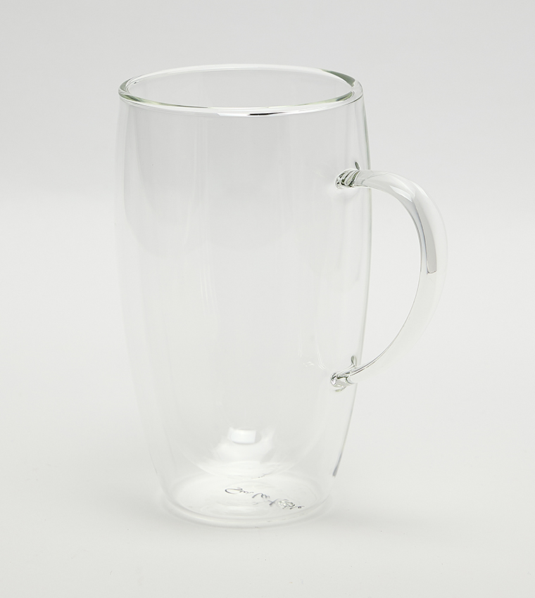 2 Piece Double Wall Latte Mug, 450ml