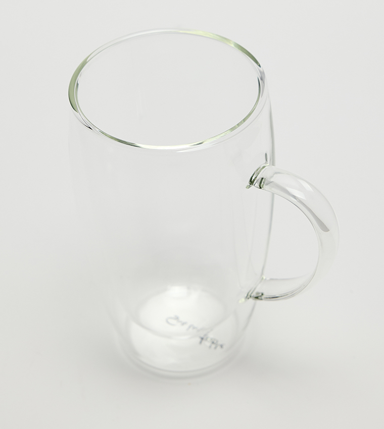 2 Piece Double Wall Latte Mug, 450ml