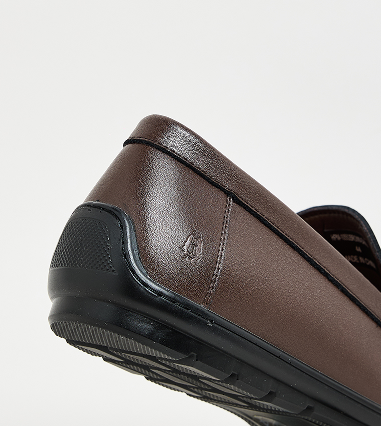 DANISH Textured Slip-On Loafers