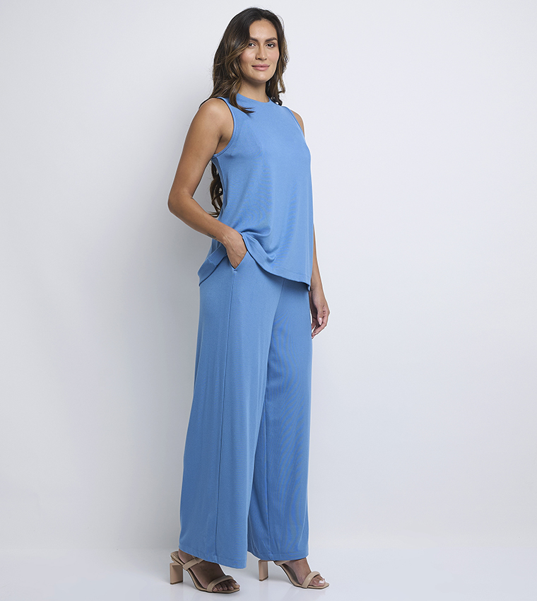 Solid Sleeveless Co-Ord Set