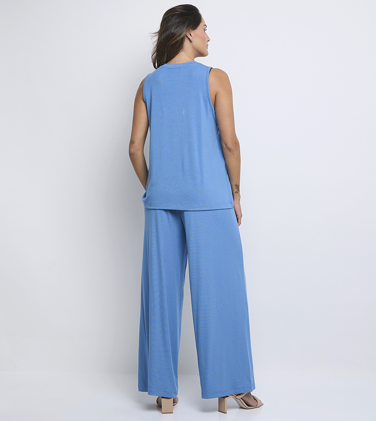 Solid Sleeveless Co-Ord Set