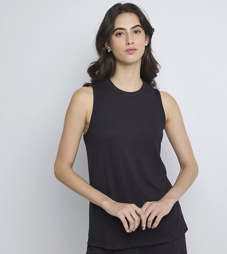 Solid Sleeveless Co-Ord Set