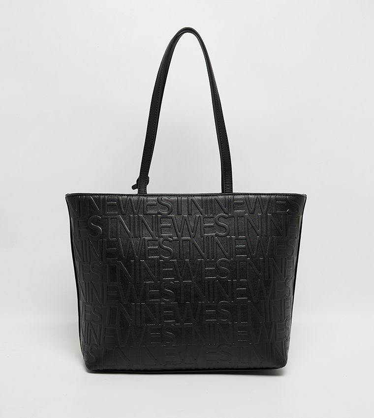 Logo Embossed Tote Bag