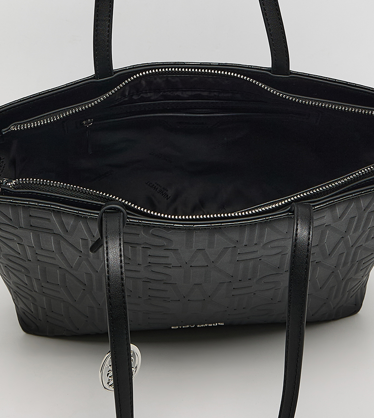 Logo Embossed Tote Bag