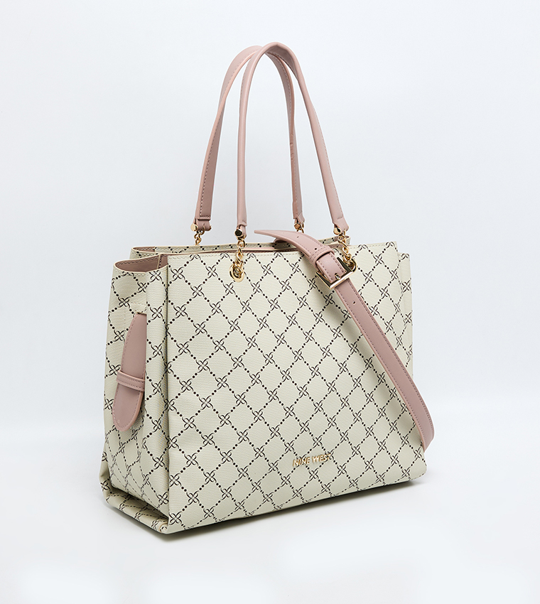 Monogram Patterned Tote Bag