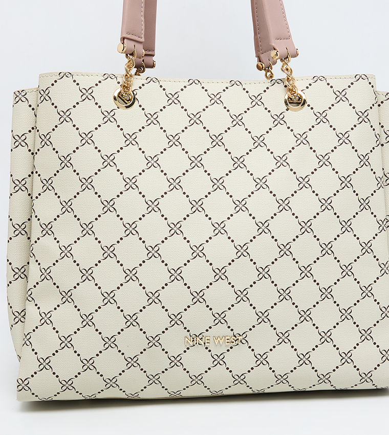 Monogram Patterned Tote Bag
