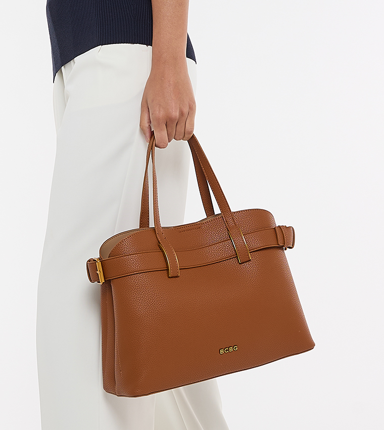 BCBG  Satchel Bags - Brown Satchel Bags