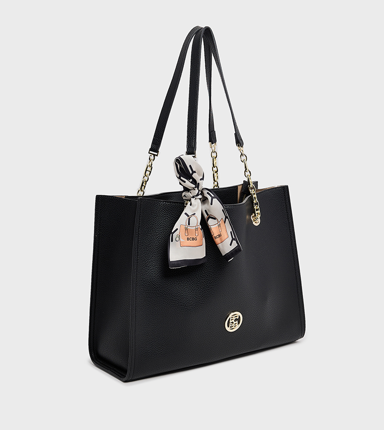 Scarf Detail Shoulder Bag