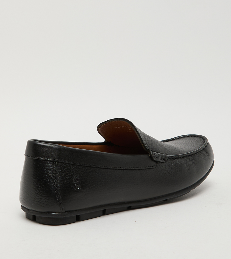 Textured Leather Loafers