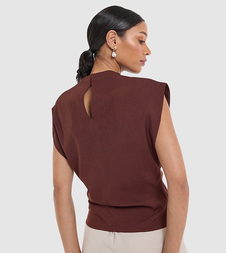بي سي بي جي  توبات كاجوال  - بني  Casual Tops