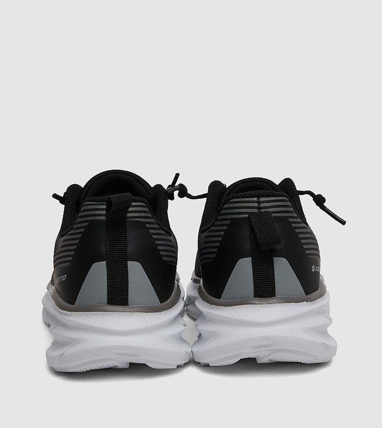 Logo Printed Round Toe Running Shoes