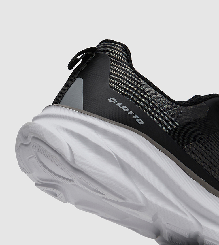 Logo Printed Round Toe Running Shoes