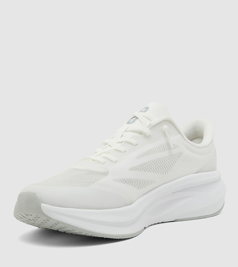 Logo Detail Round Toe Running Shoes