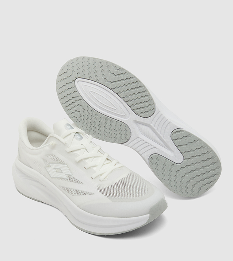 Logo Detail Round Toe Running Shoes