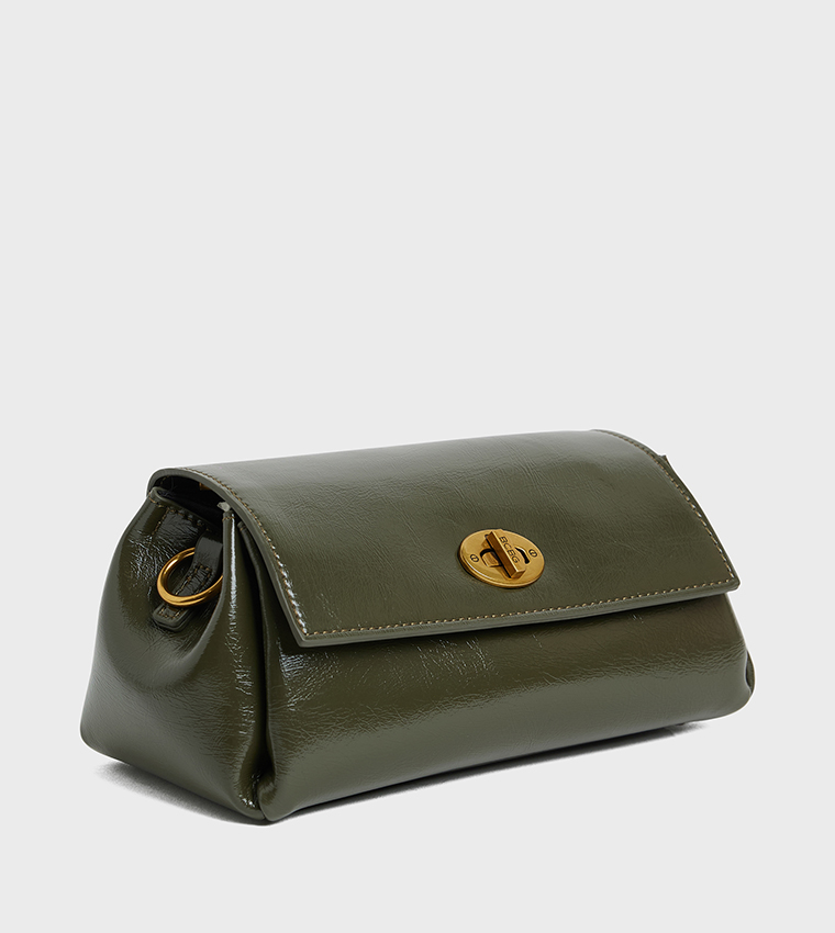 Twist Lock Crossbody Bag