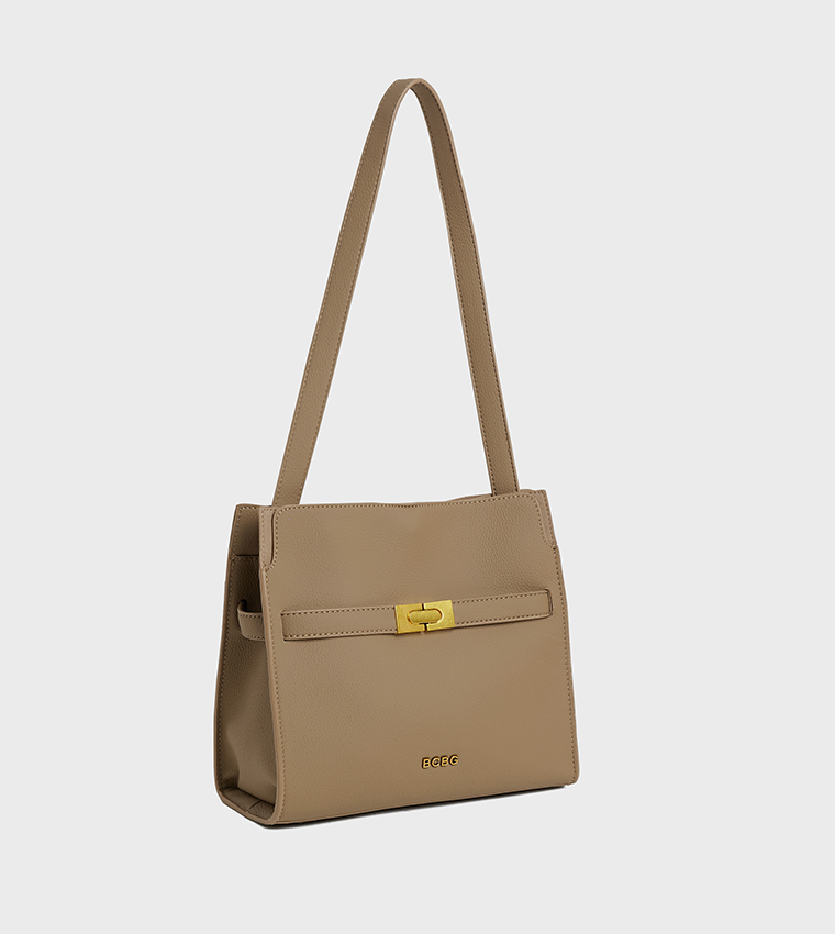 Logo Detail Satchel Bag