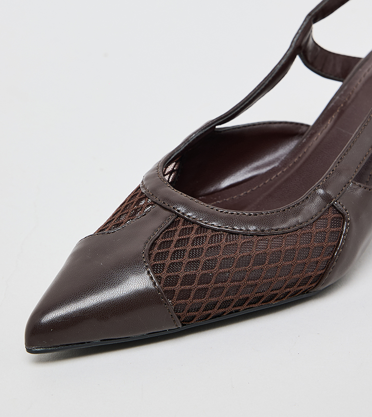 Pointed Toe Slingback Pumps
