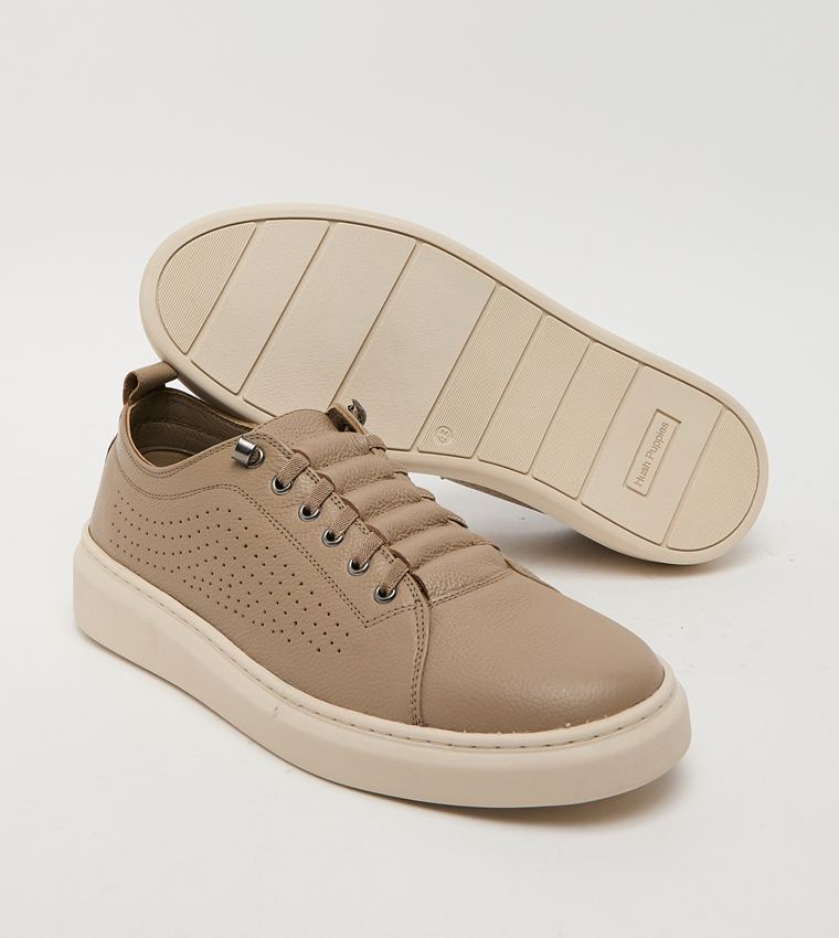 Textured Round Toe Slip-On Shoes