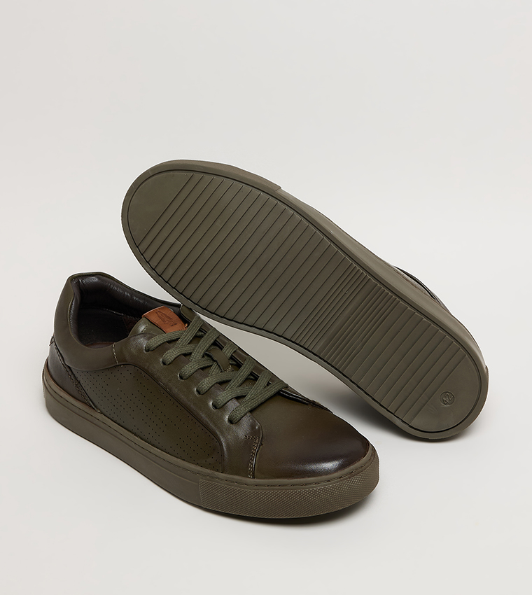 STOCK Solid Lace-Up Shoes