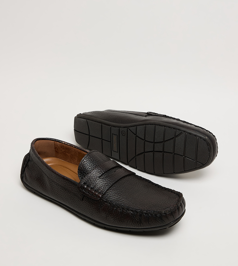 MOCPENNY Solid Moccasins