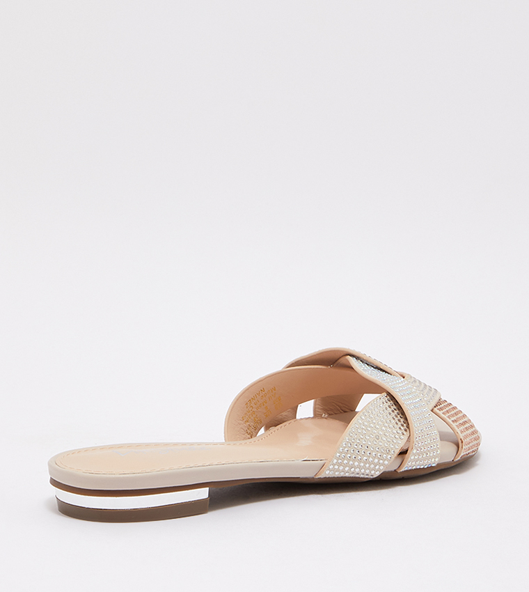 ناتشيراليزر  الصنادل المسطحة - بيج Flat Sandals
